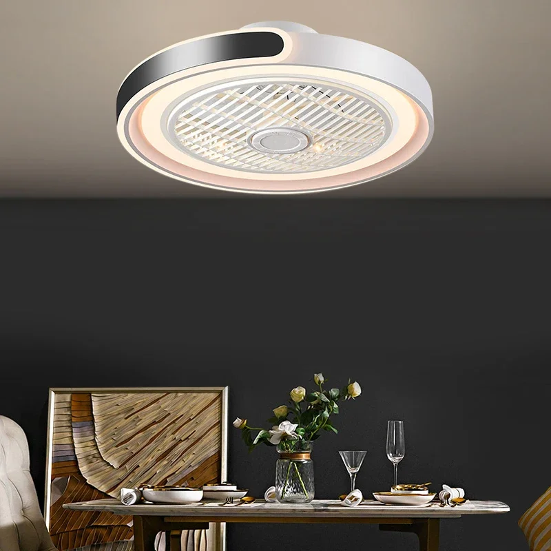 Smart Home Living Room - Modern New Smart Fan Light Living
