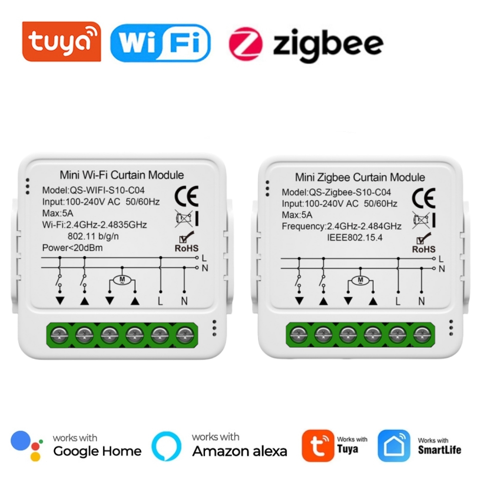 Curtain Motor - Tuya WiFi Zigbee Smart Curtain Switch