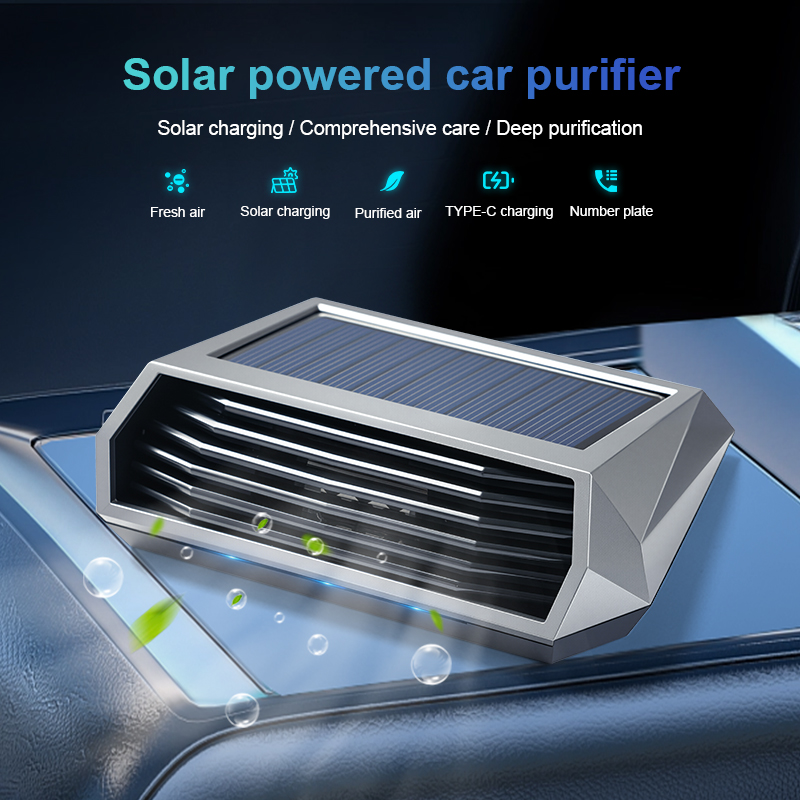 Smart Air Purifier - 1pc, Solar Purifier, Automatic Operation, Air