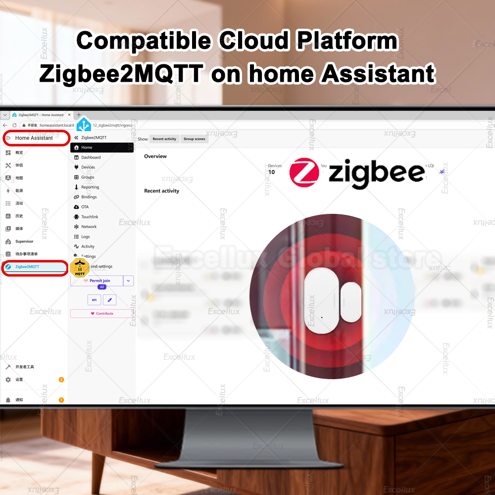 Zigbee 3.0 Door Window Sensor  - Smart Home Security ulasan dan harga