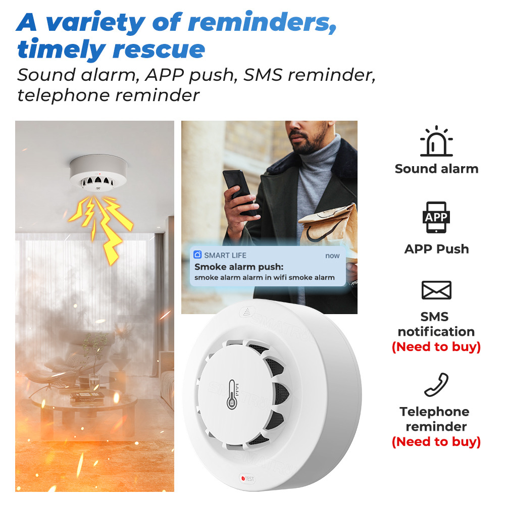 Tuya WiFi Temperature and Humi - Smart Home Security ulasan dan harga
