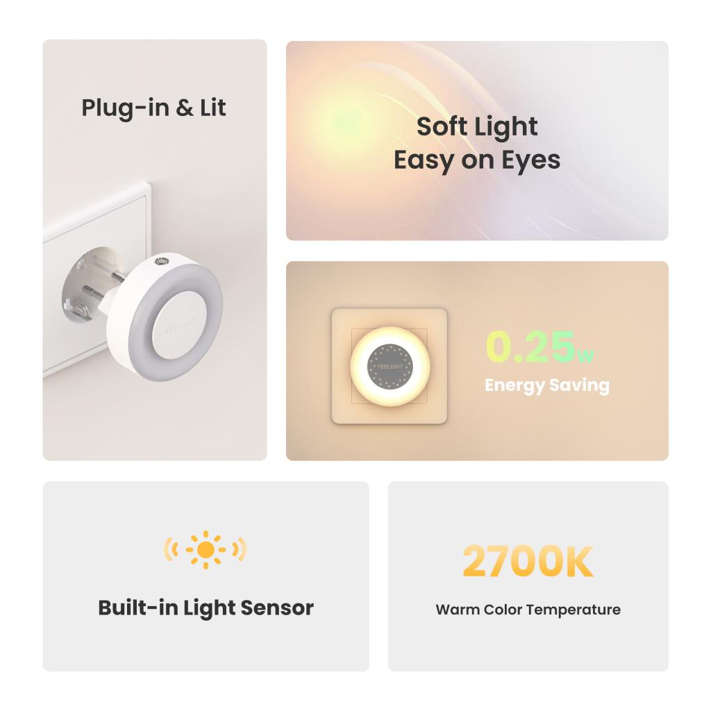 Yeelight Plug-in Light Sensor  - Smart Home Xiaomi ulasan dan harga