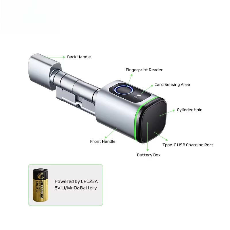Tuya Wifi Smart Cylinder Door  - Airbnb Smart Home ulasan dan harga