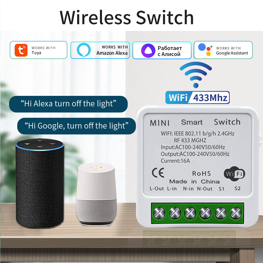 16A 20A WiFi Smart Switch 2-Wa - Smart Home Web ulasan dan harga