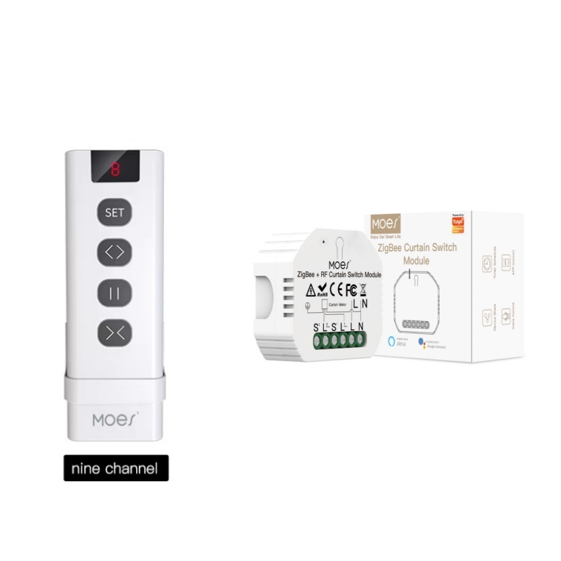 MOES ZigBee Smart RF433 Curtai - Curtain Motor ulasan dan harga