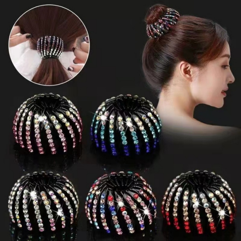 1pc Rhinestone Hair Bun Holder - Smart Home Nest ulasan dan harga