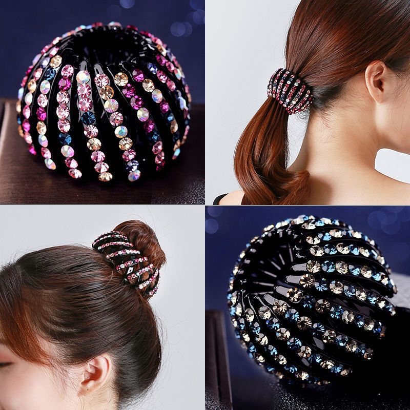1pc Rhinestone Hair Bun Holder - Smart Home Nest ulasan dan harga