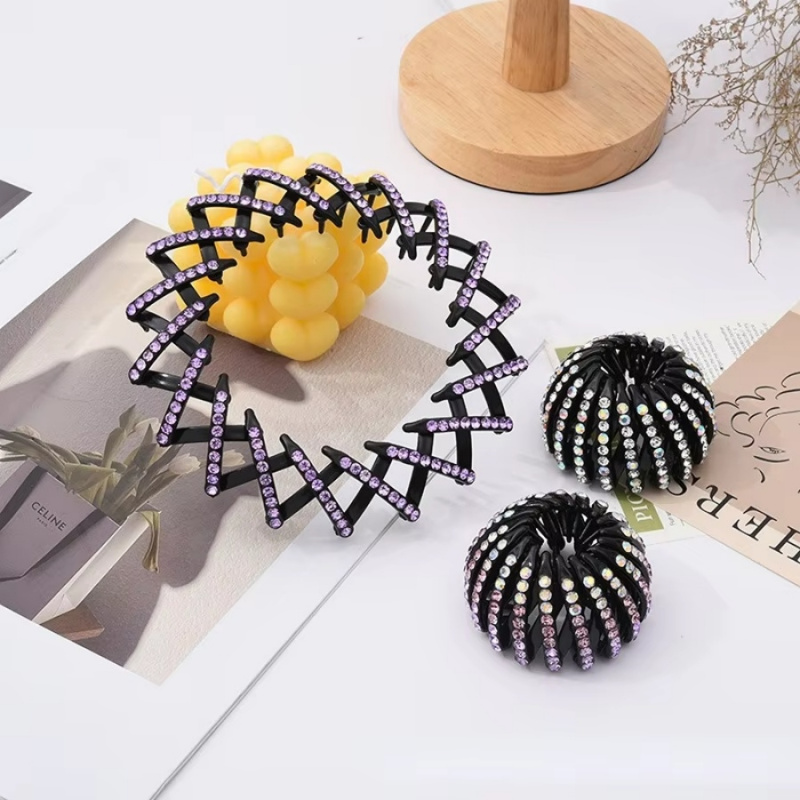 1pc Rhinestone Hair Bun Holder - Smart Home Nest ulasan dan harga