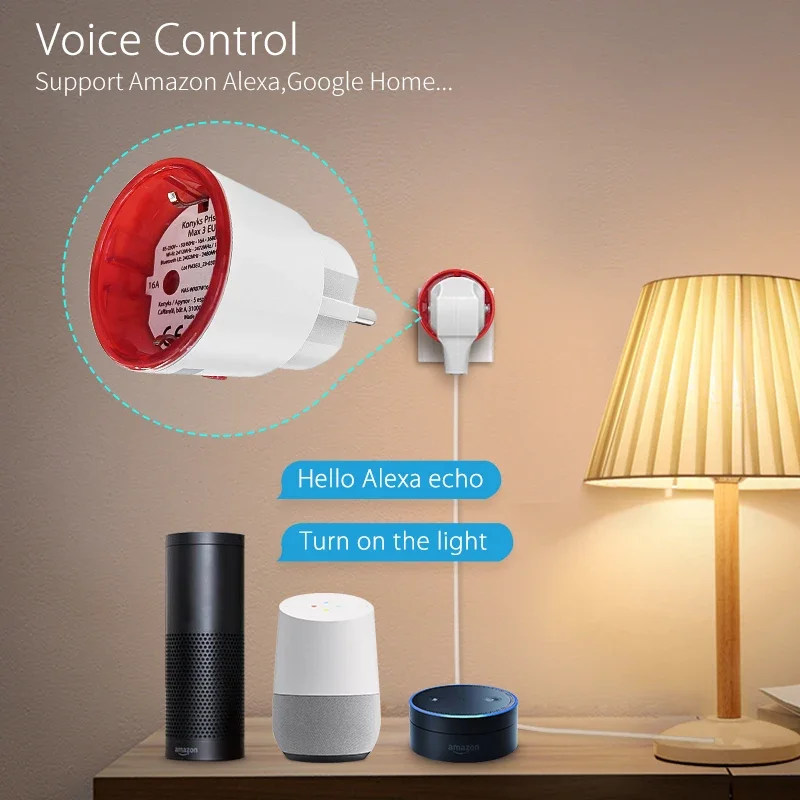 Tuya WiFi Smart Plug Socket EU - Smart Home Nest ulasan dan harga