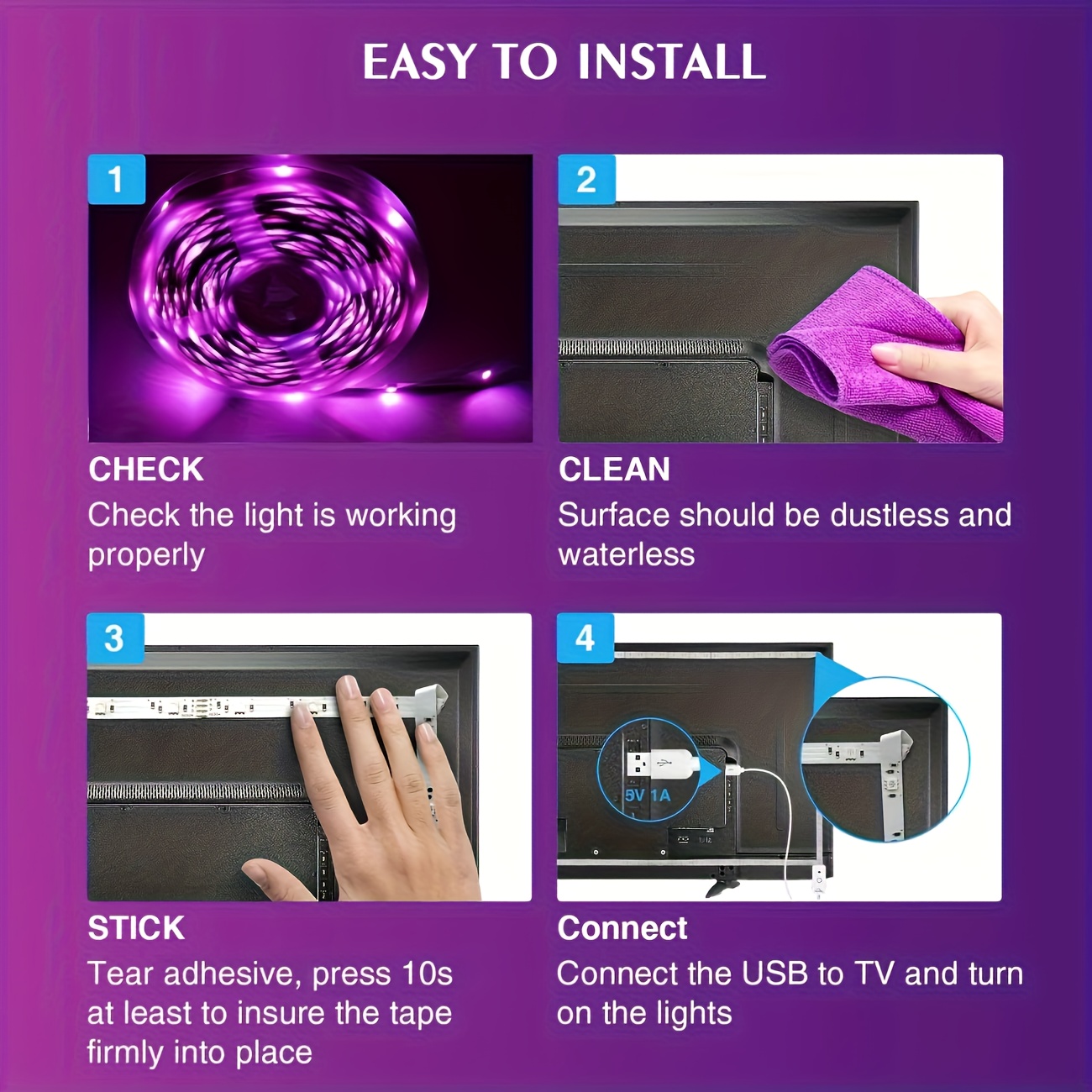 Bluetooth Smart RGB LED Strip  - Smart Home Living Room ulasan dan harga