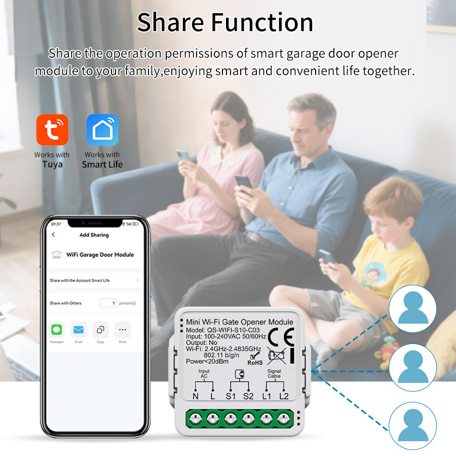 Tuya Smart WiFi or Zigbee Gara - Smart Home Web ulasan dan harga