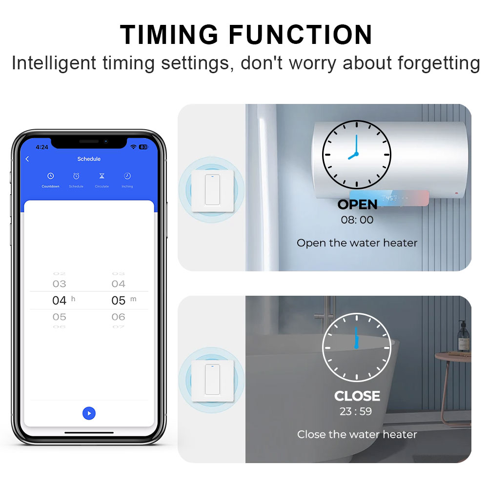 Smart Water Heater Switch/WiFi - Smart Home Web ulasan dan harga