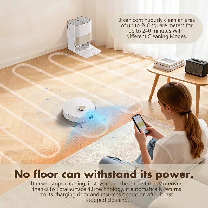Robotic Vacuum Cleaner, Wet Dr - Vacuum Cleaner Smart Home ulasan dan harga