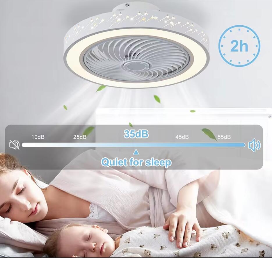 46CM Smart App Ceiling Fan wit - Smart Home Living Room ulasan dan harga