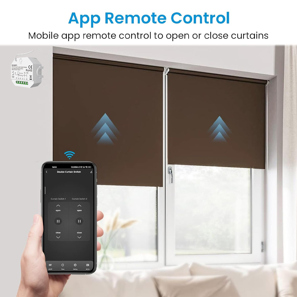 Smart Curtain Switch for Rolle - Curtain Motor ulasan dan harga