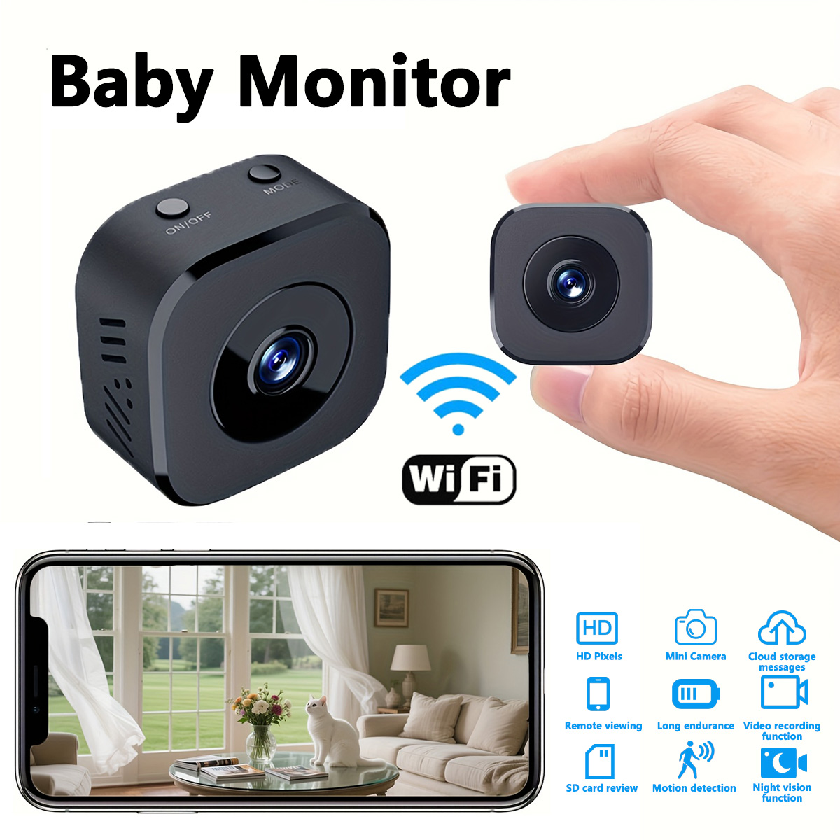1080P HD Mini WiFi Camera Indo - Smart Home Camera ulasan dan harga