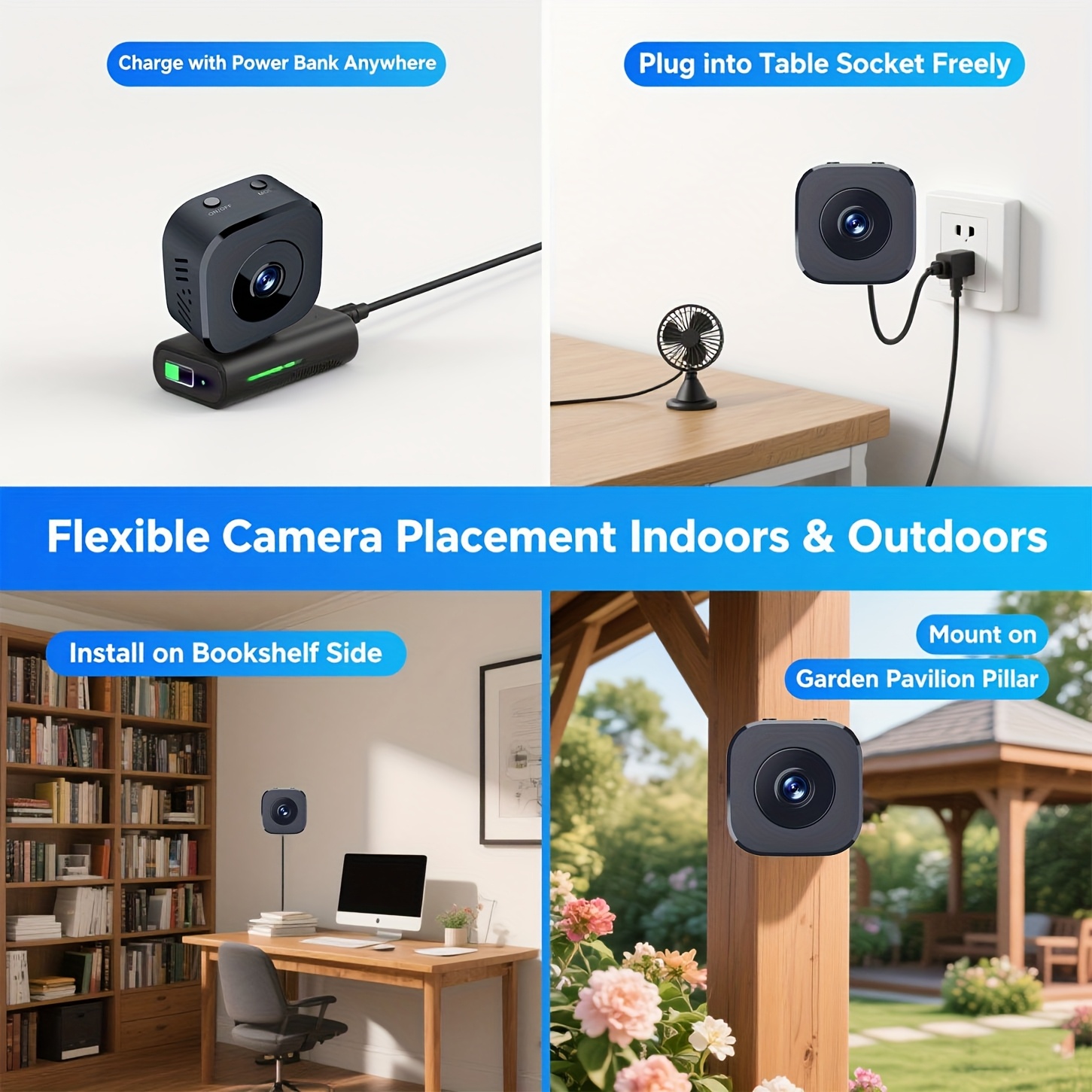1080P HD Mini WiFi Camera Indo - Smart Home Camera ulasan dan harga