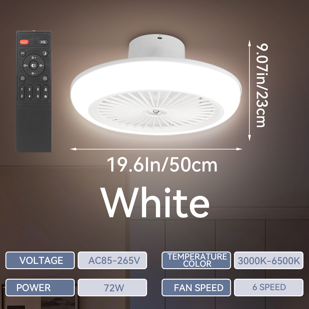 72W Ceiling Fan Ceiling Light  - Smart Home Living Room ulasan dan harga