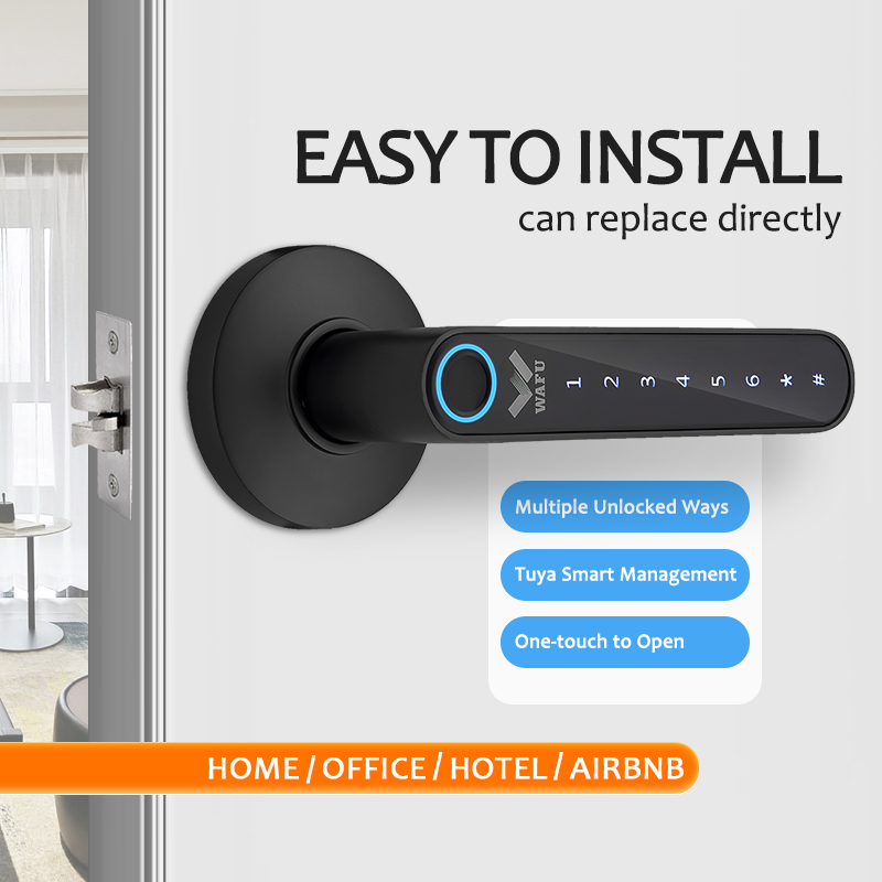 WAFU 016 Fingerprint Smart Doo - Airbnb Smart Home ulasan dan harga