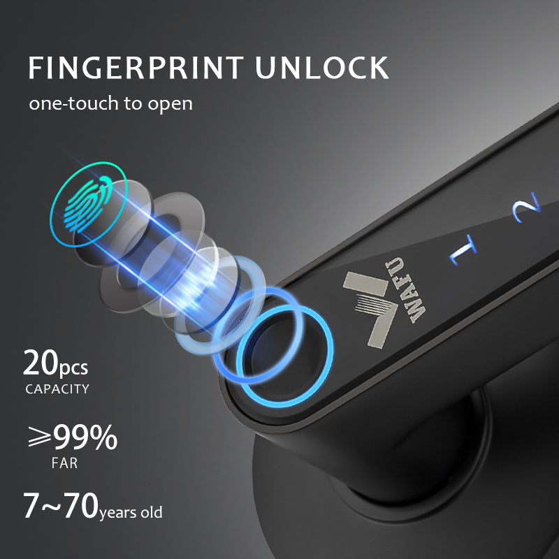 WAFU 016 Fingerprint Smart Doo - Airbnb Smart Home ulasan dan harga