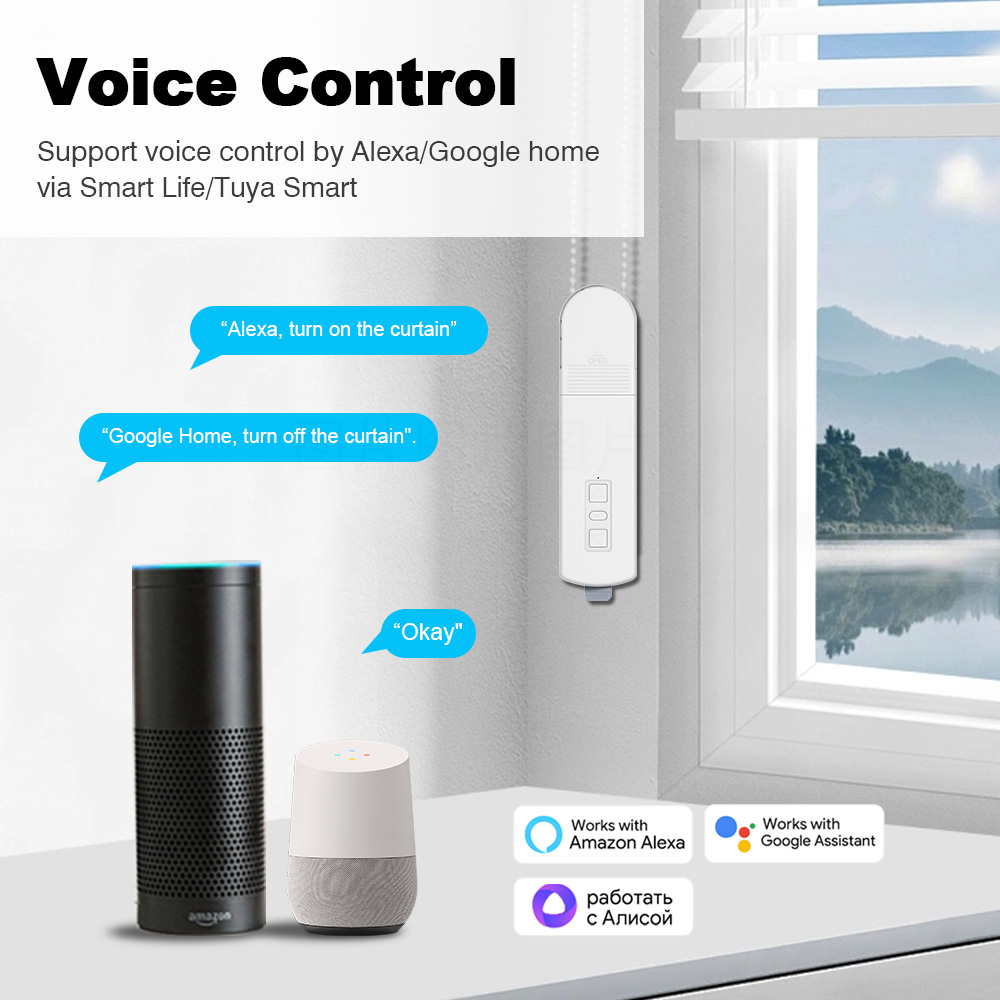 Work With Tuya Zigbee Smart Cu - Curtain Motor ulasan dan harga