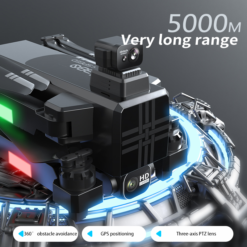 A380 Drone 4K HD Three Axis An - Smart Home Camera ulasan dan harga