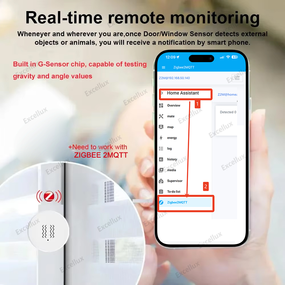 Zigbee 3.0 Smart Vibration Sen - Smart Home Security ulasan dan harga