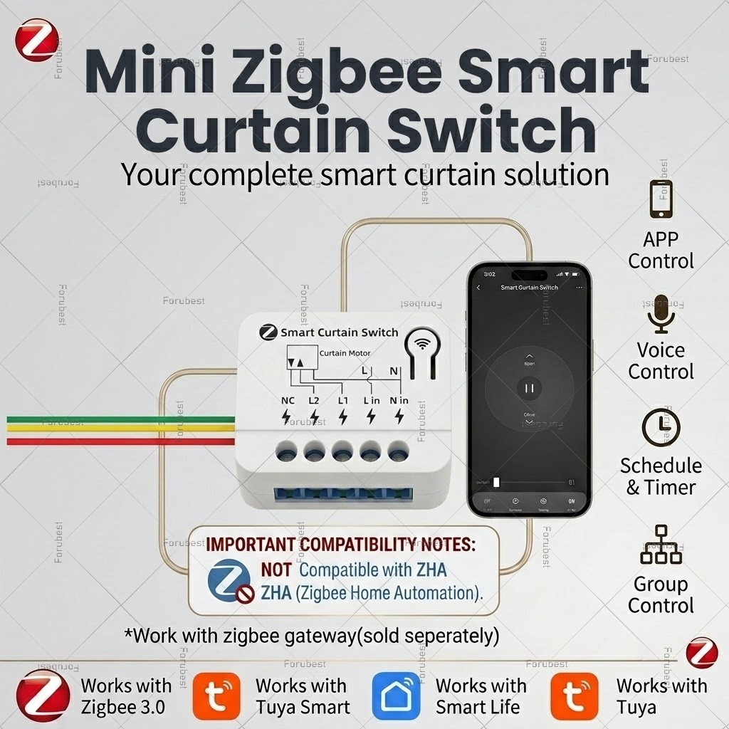 ZigBee Smart Curtain Switch Mo - Curtain Motor ulasan dan harga