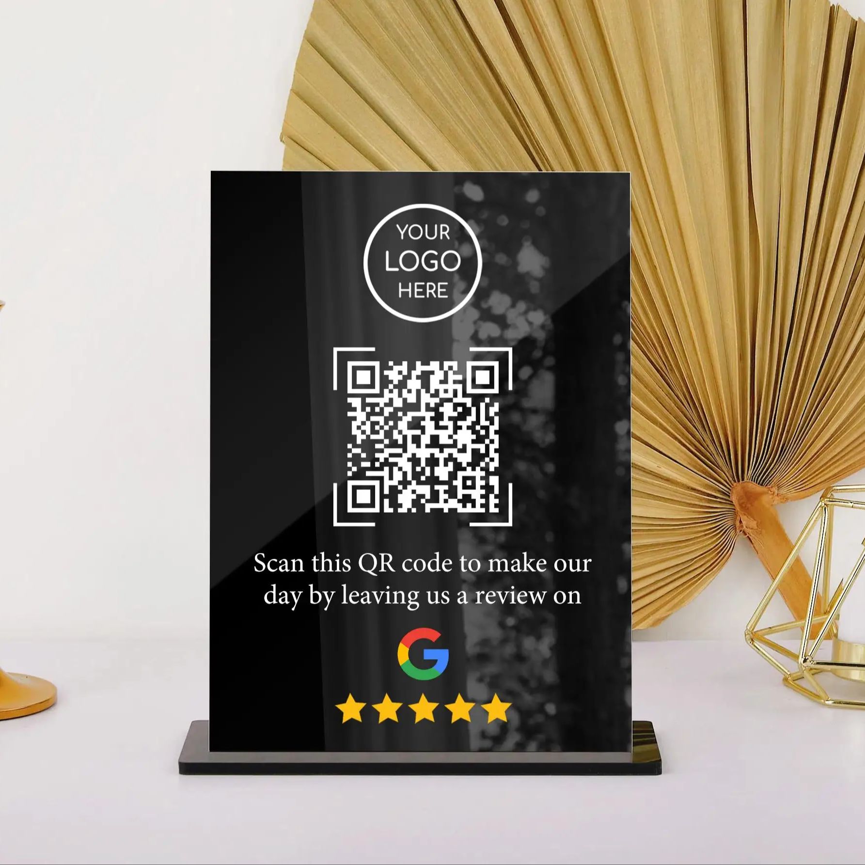 Customized QR Code Acrylic Sta - Airbnb Smart Home ulasan dan harga
