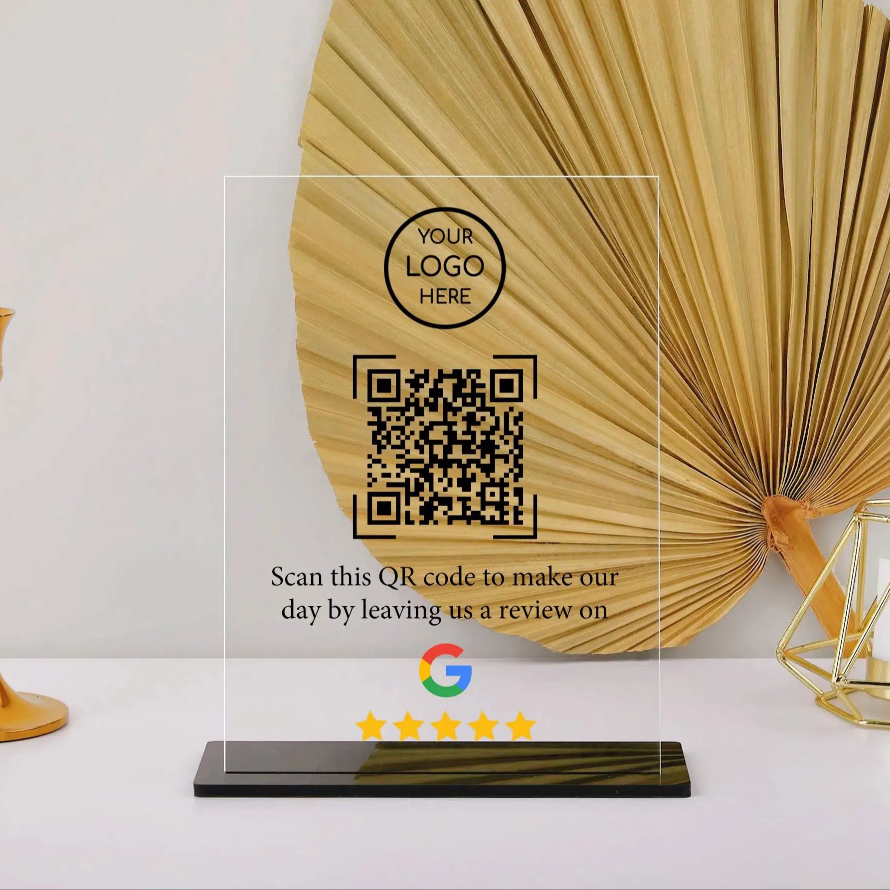 Customized QR Code Acrylic Sta - Airbnb Smart Home ulasan dan harga