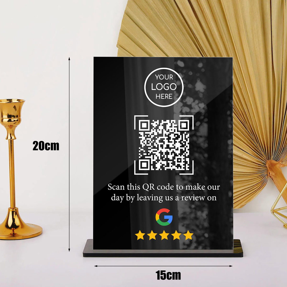 Customized QR Code Acrylic Sta - Airbnb Smart Home ulasan dan harga