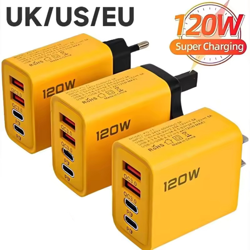 120W 4-Port Fast Charger PD QC - Smart Home Xiaomi ulasan dan harga