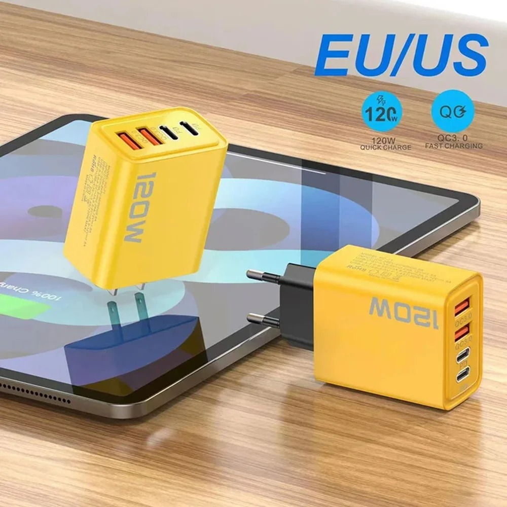 120W 4-Port Fast Charger PD QC - Smart Home Xiaomi ulasan dan harga