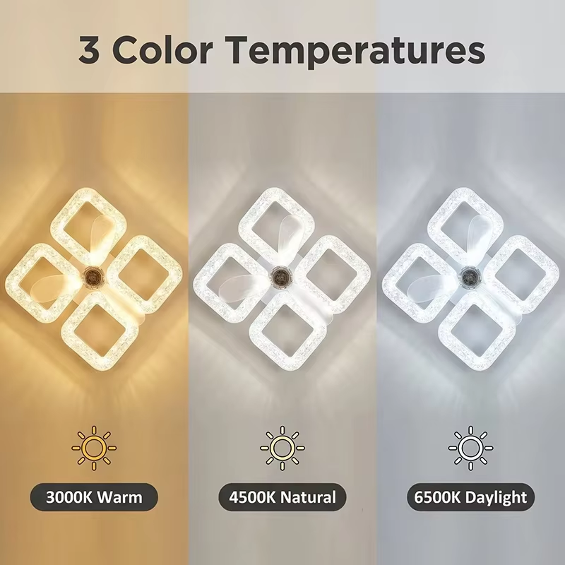Smart LED Ceiling Fan Light 48 - Smart Home Living Room ulasan dan harga